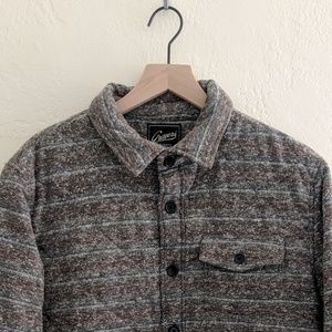 Grayers Quilted Stripe Shirt Jacket - L